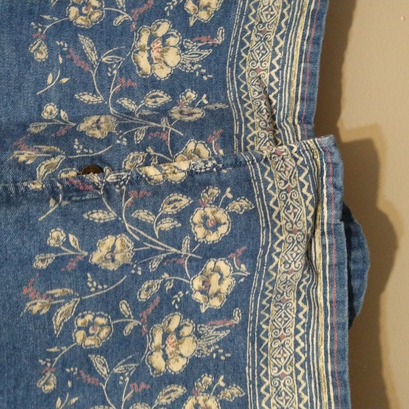 Boho denim floral dress - Picture 3 of 4